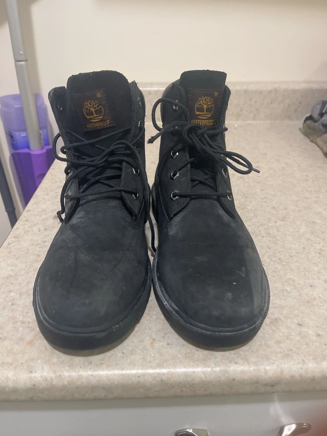 Black Timberland Waterproof Boots
