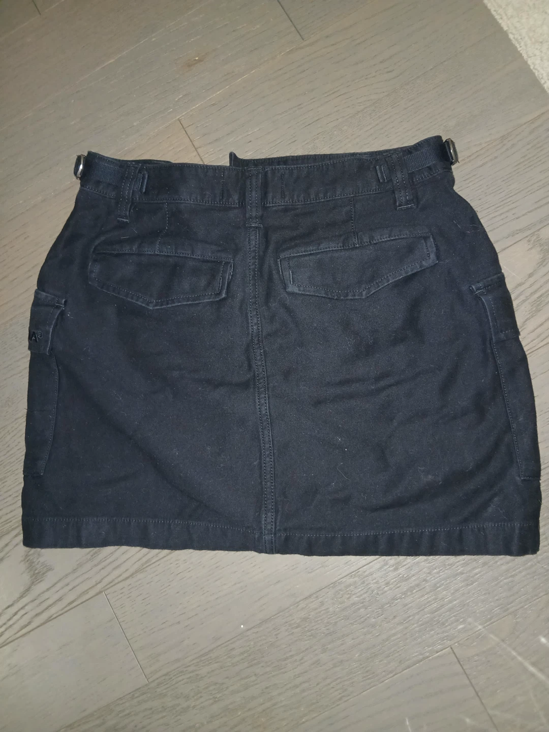 TNA Black Cargo Mini Skirt
