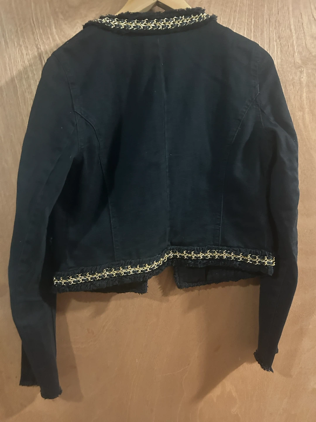 Michael Kors Black Tweed Chain Jacket Size S - photo 4