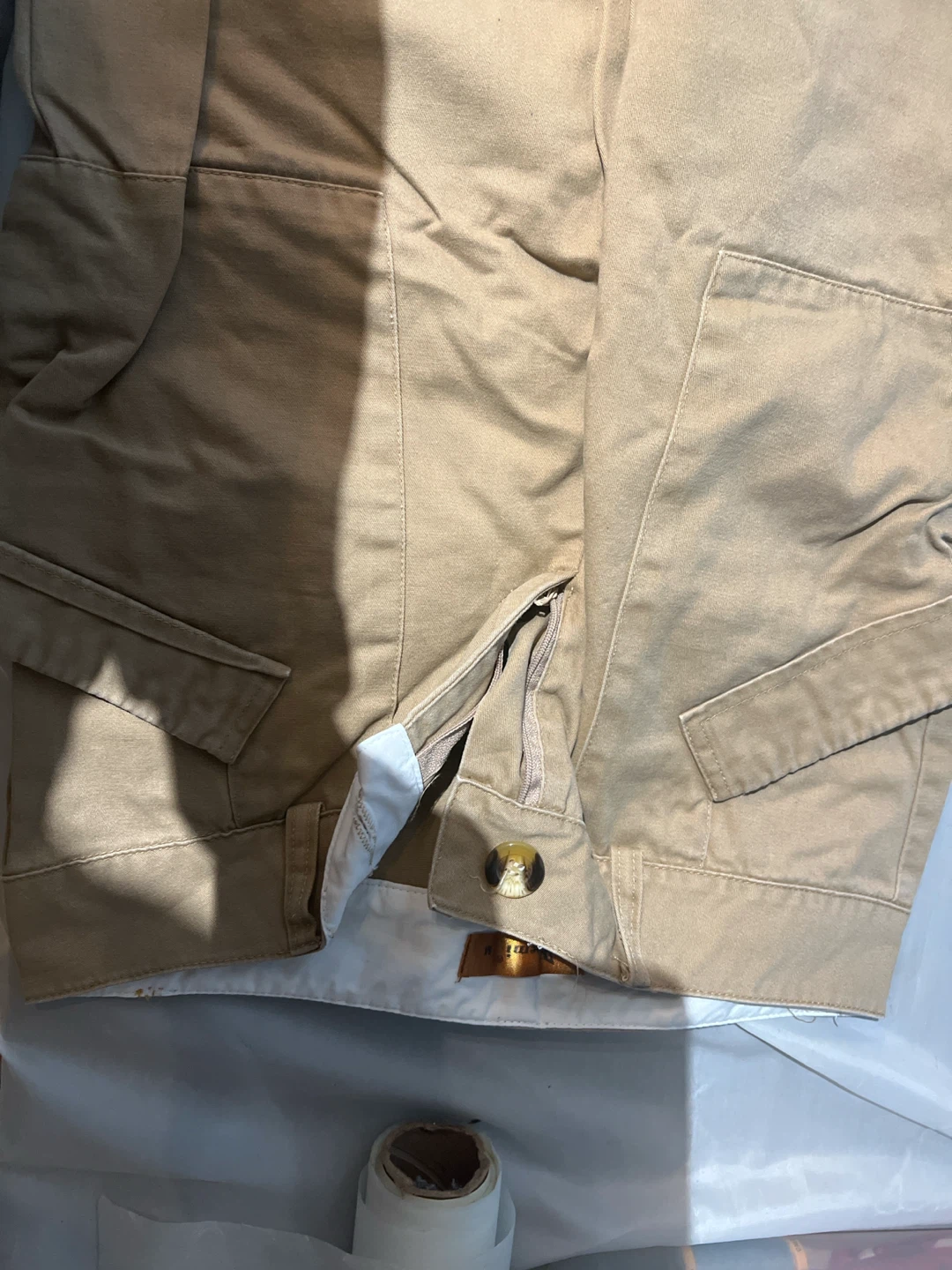 Naemi Cargo Pants - Tan, Size M - photo 3