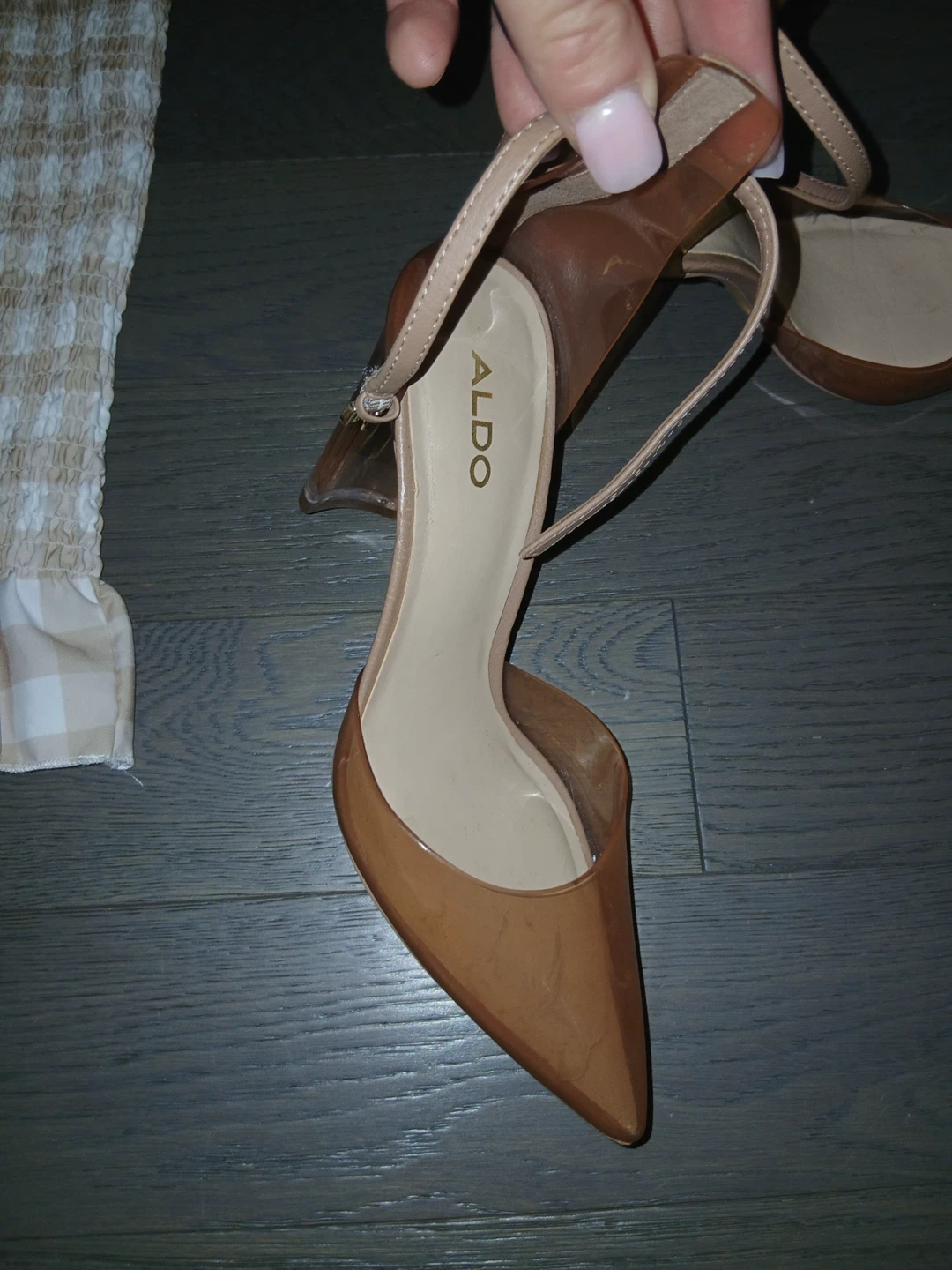 ALDO Women's Heels and plaid beige dress Zara - photo 4