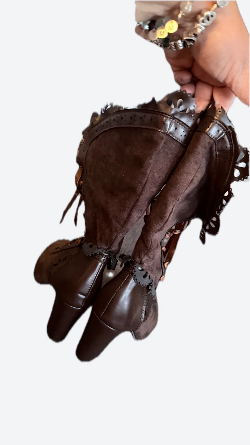 Brown Suede Boots - photo 2