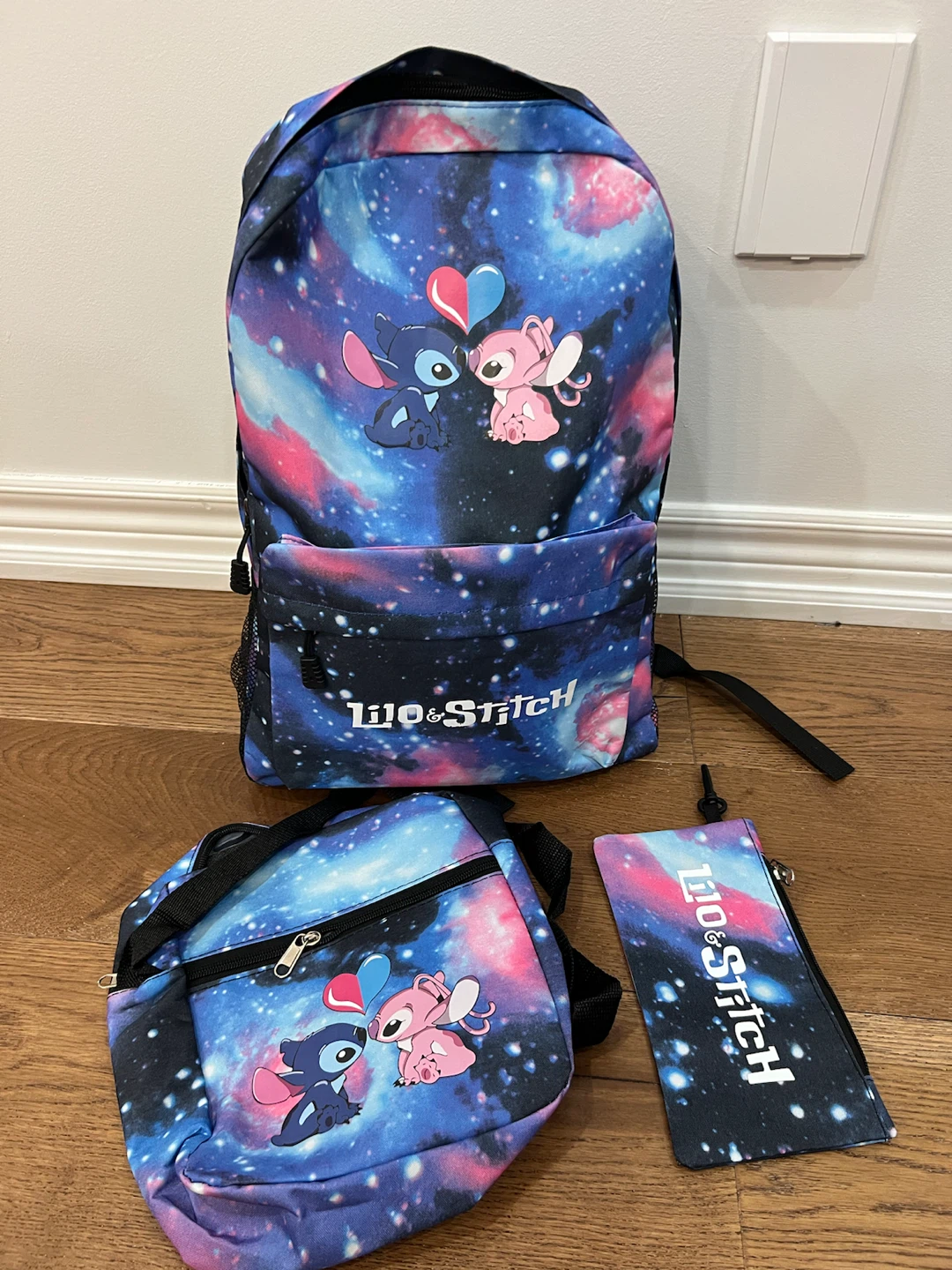 Lilo & Stitch Galaxy Backpack Set