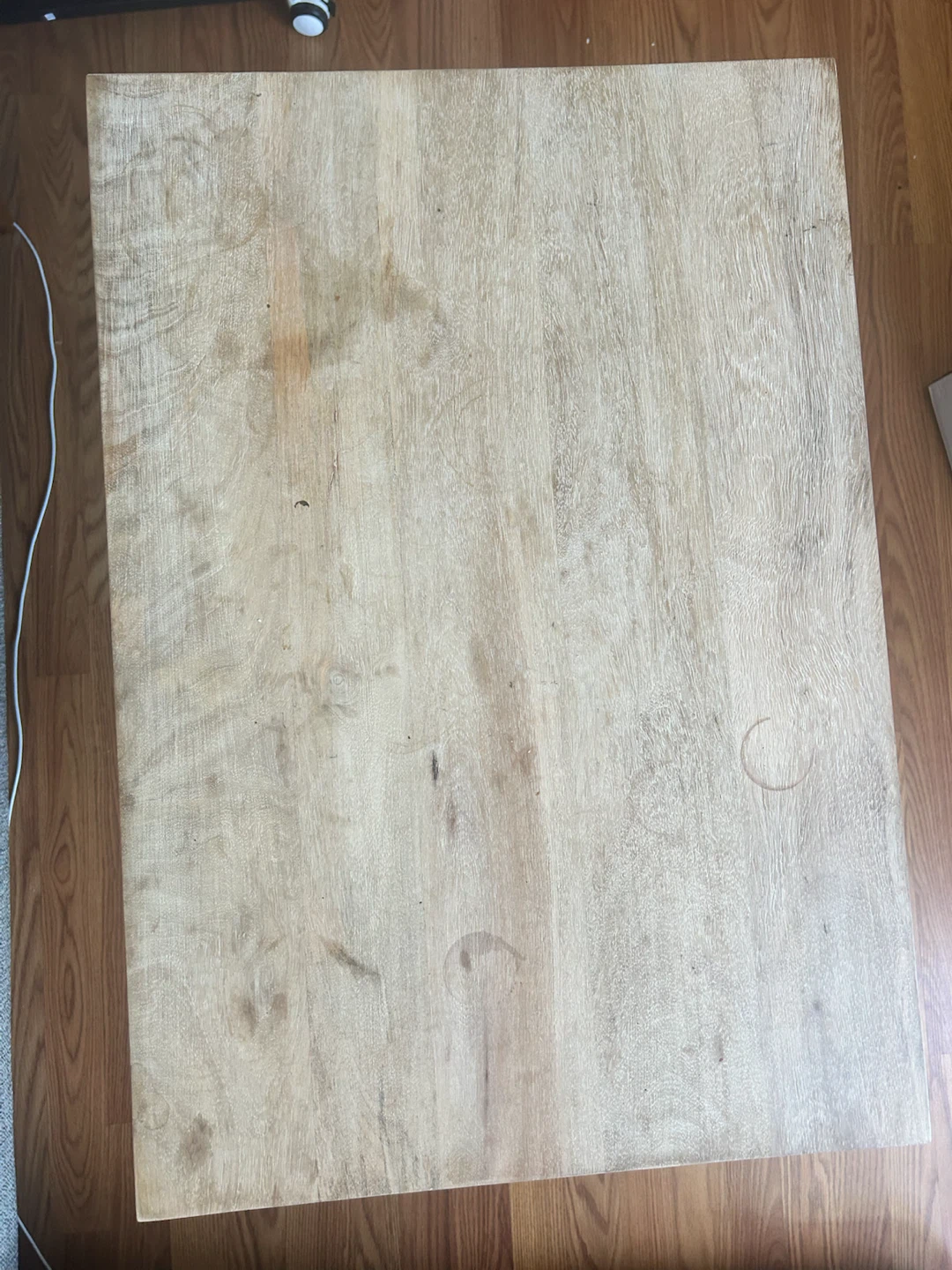 West Elm Wooden top side table with metal base - photo 2