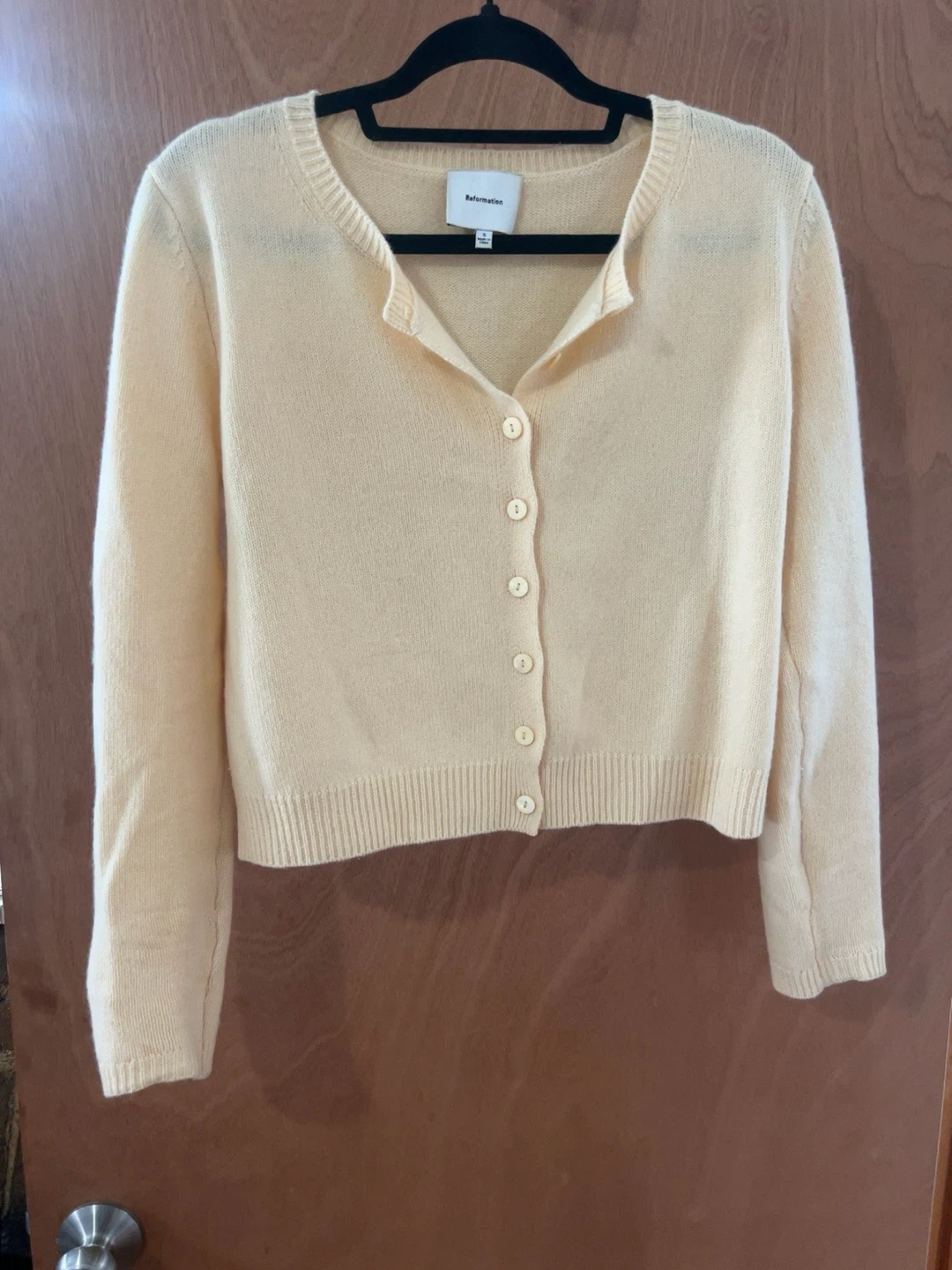 Reformation Yellow Cardigan/ Clara
