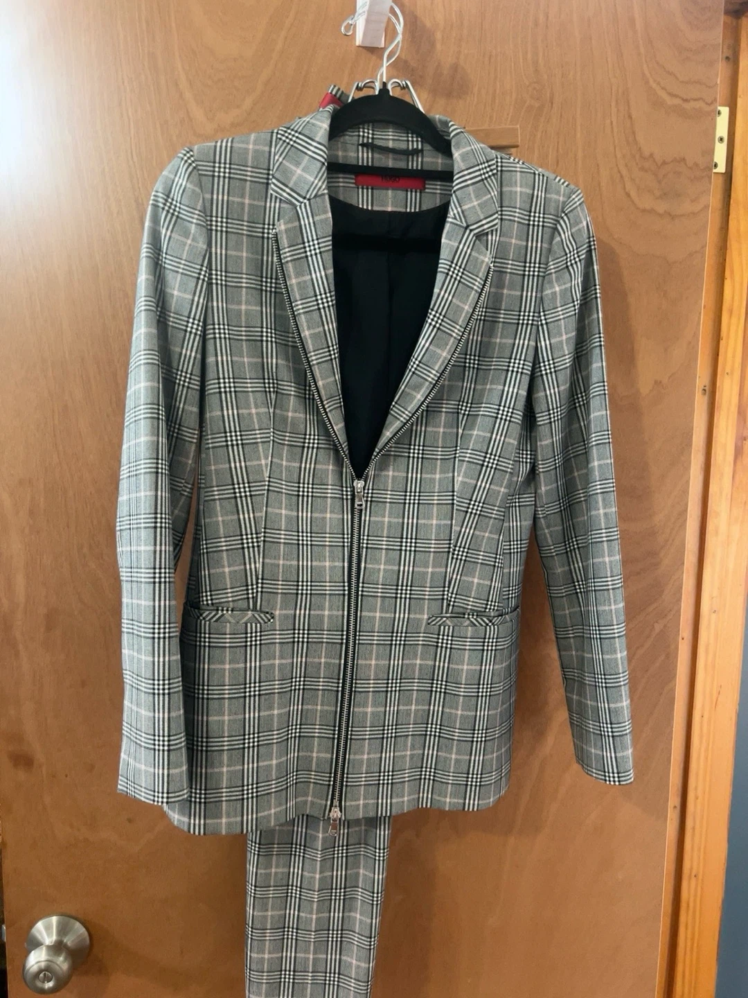 Hugo Boss Plaid Blazer and Pants Set