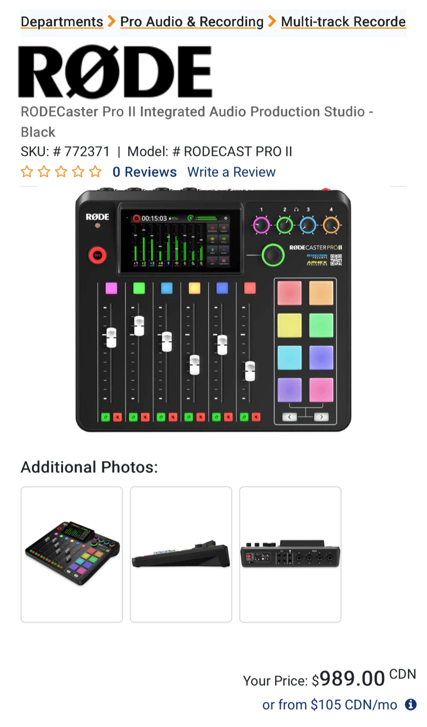 RØDE RODECaster Pro II Integrated Audio Production Studio - - photo 2