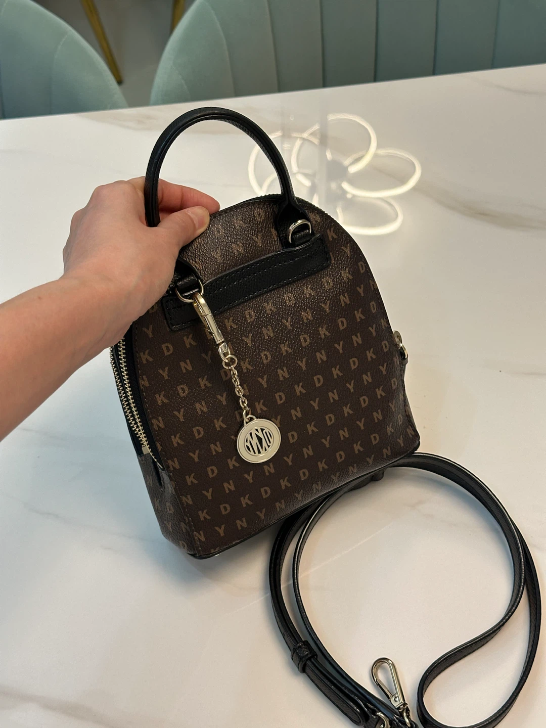 DKNY Monogram Backpack - photo 2