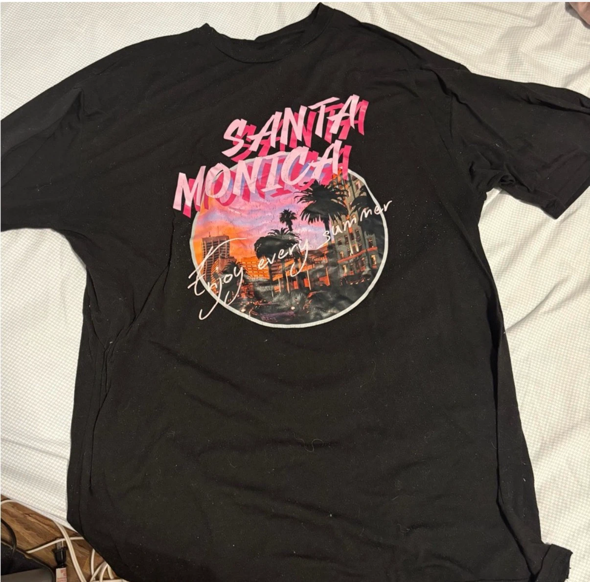 Black Santa Monica T-Shirt - photo 2