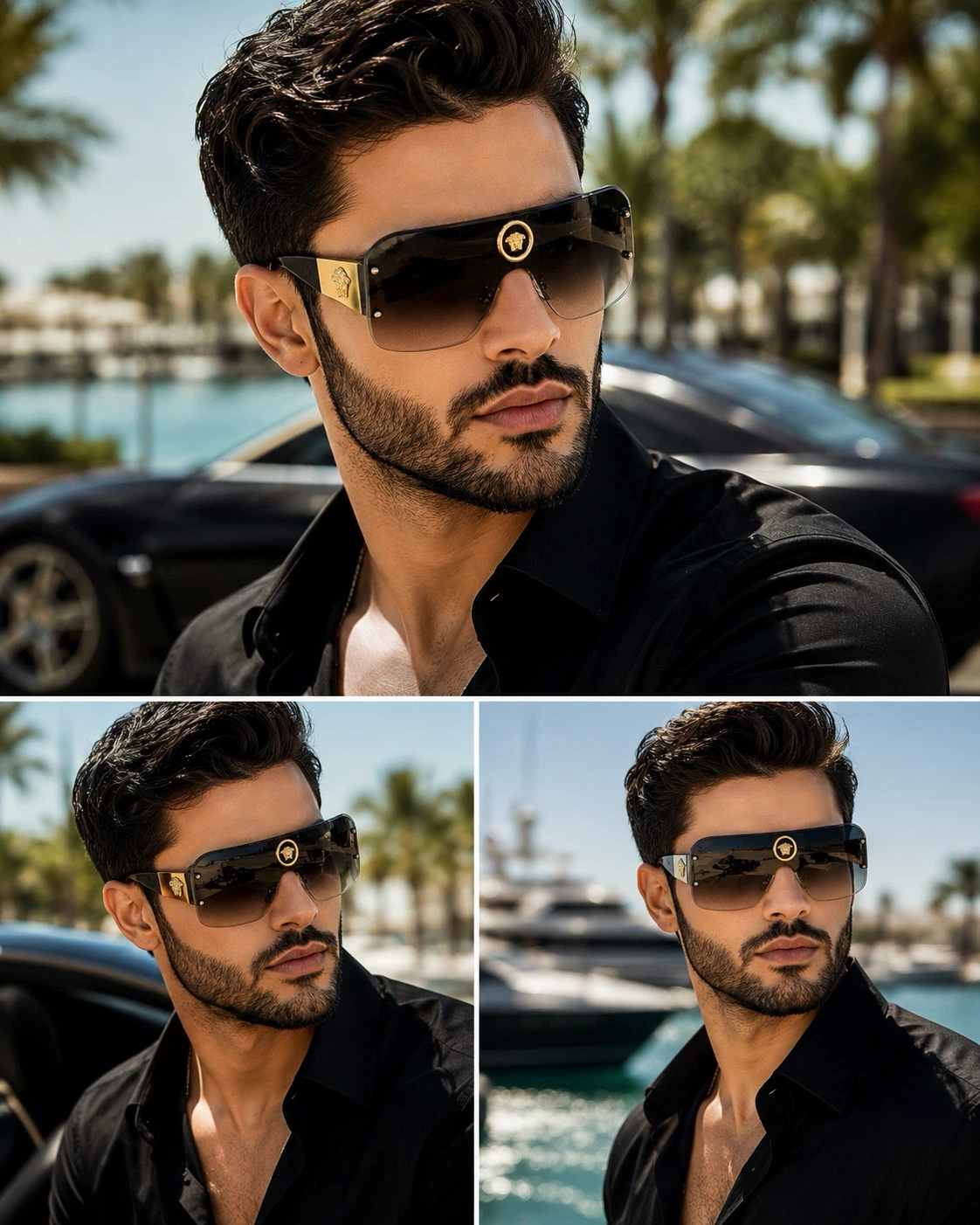 Versace unisex Oversized Sunglasses
