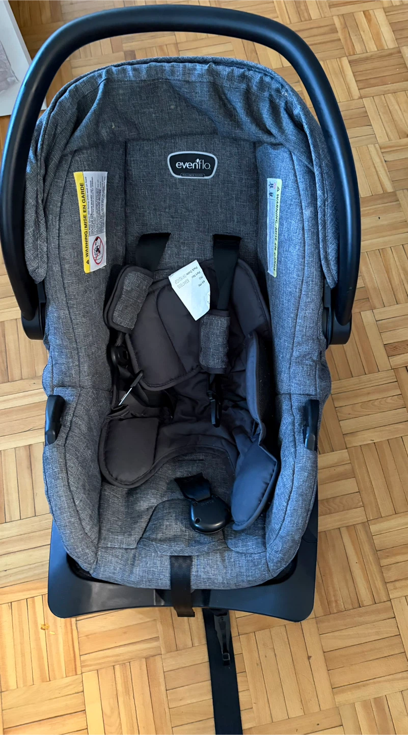 Evenflow baby car seat and Skip*Hop Stroll & Go Car Seat Cover - photo 2