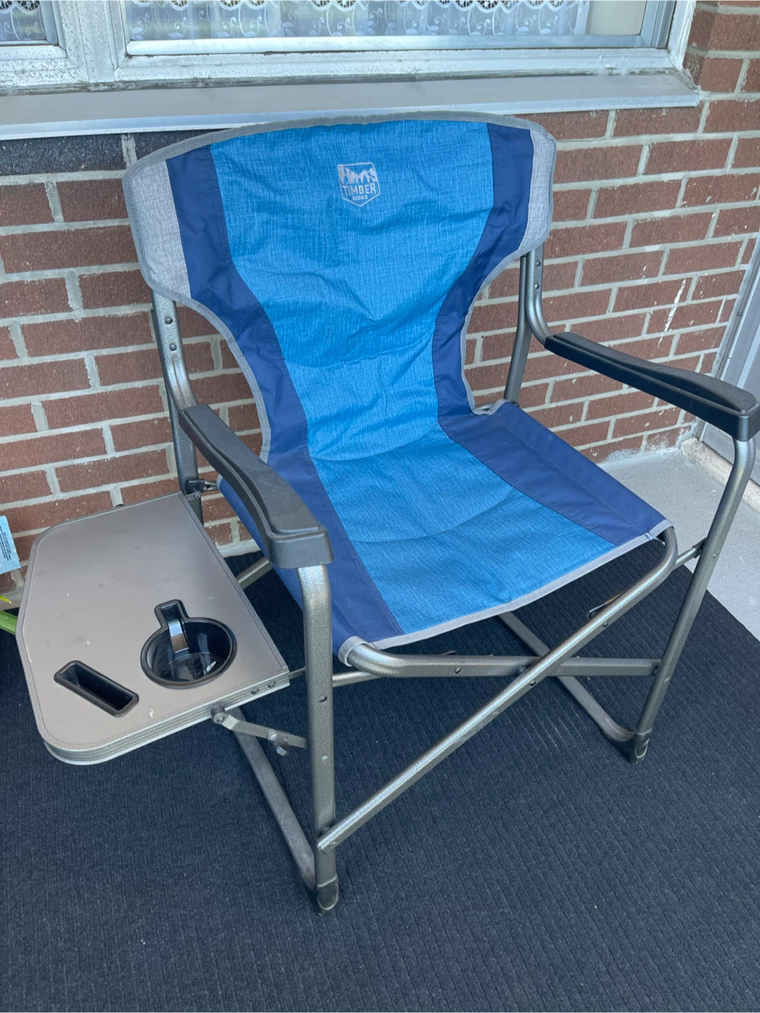 Timber Ridge Folding Camp Chair with Side Table