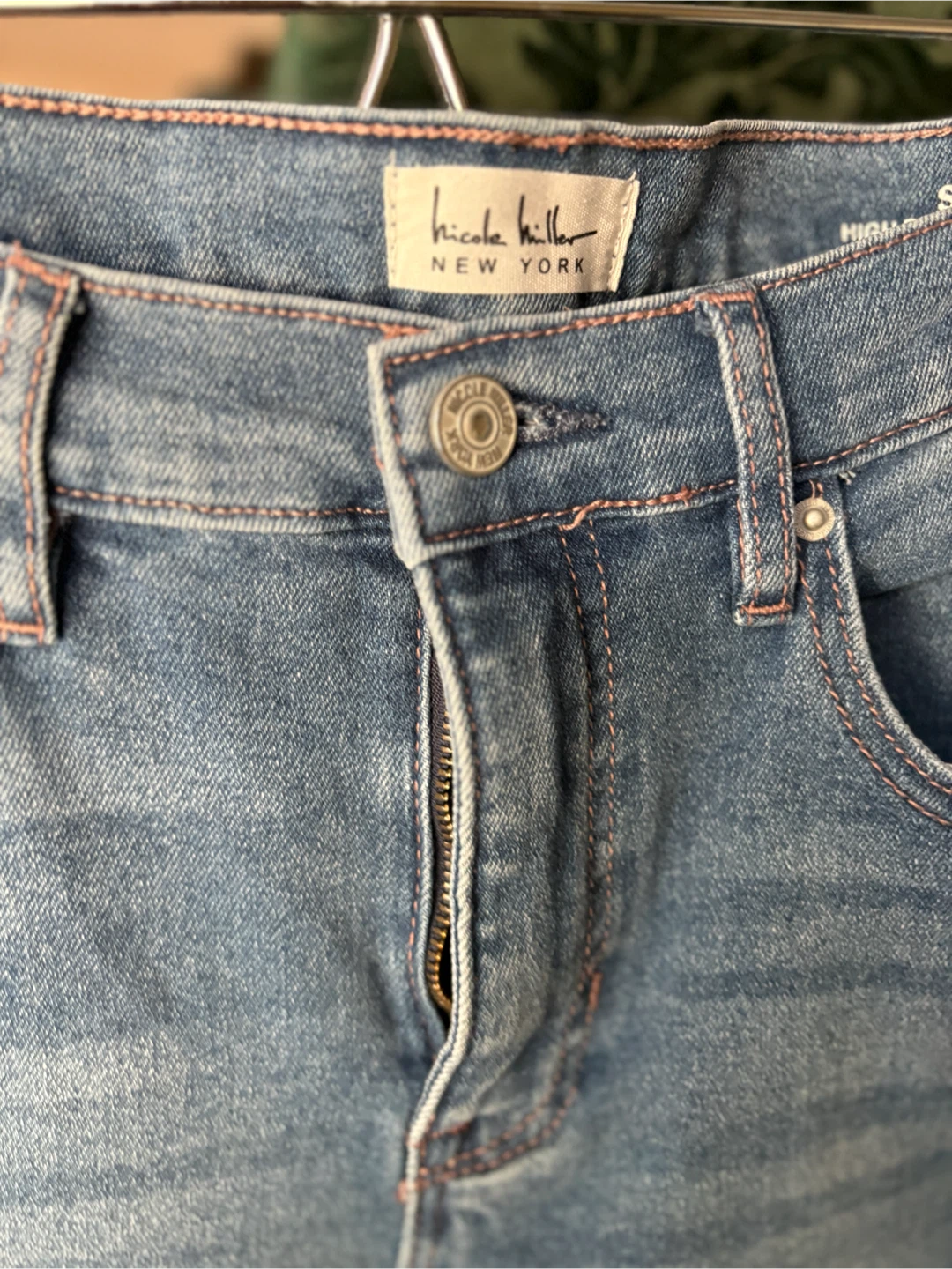 Nicole Miller High Rise Skinny Crop Jeans - photo 2