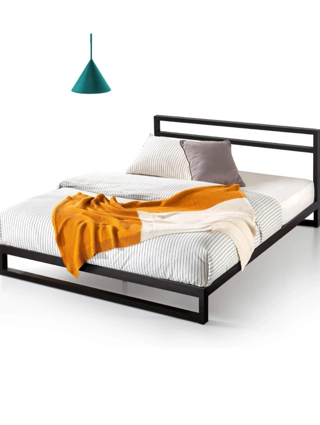 Black Minimalist Twin Bed Frame