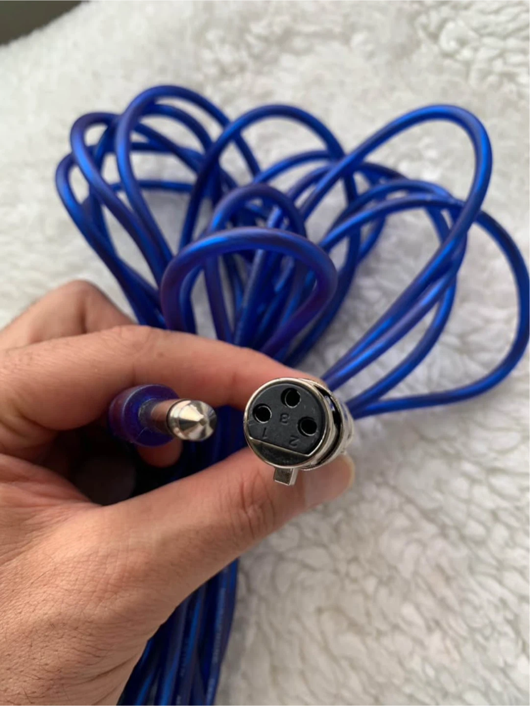 Blue Microphone Cable with XLR and 1/4" Jack