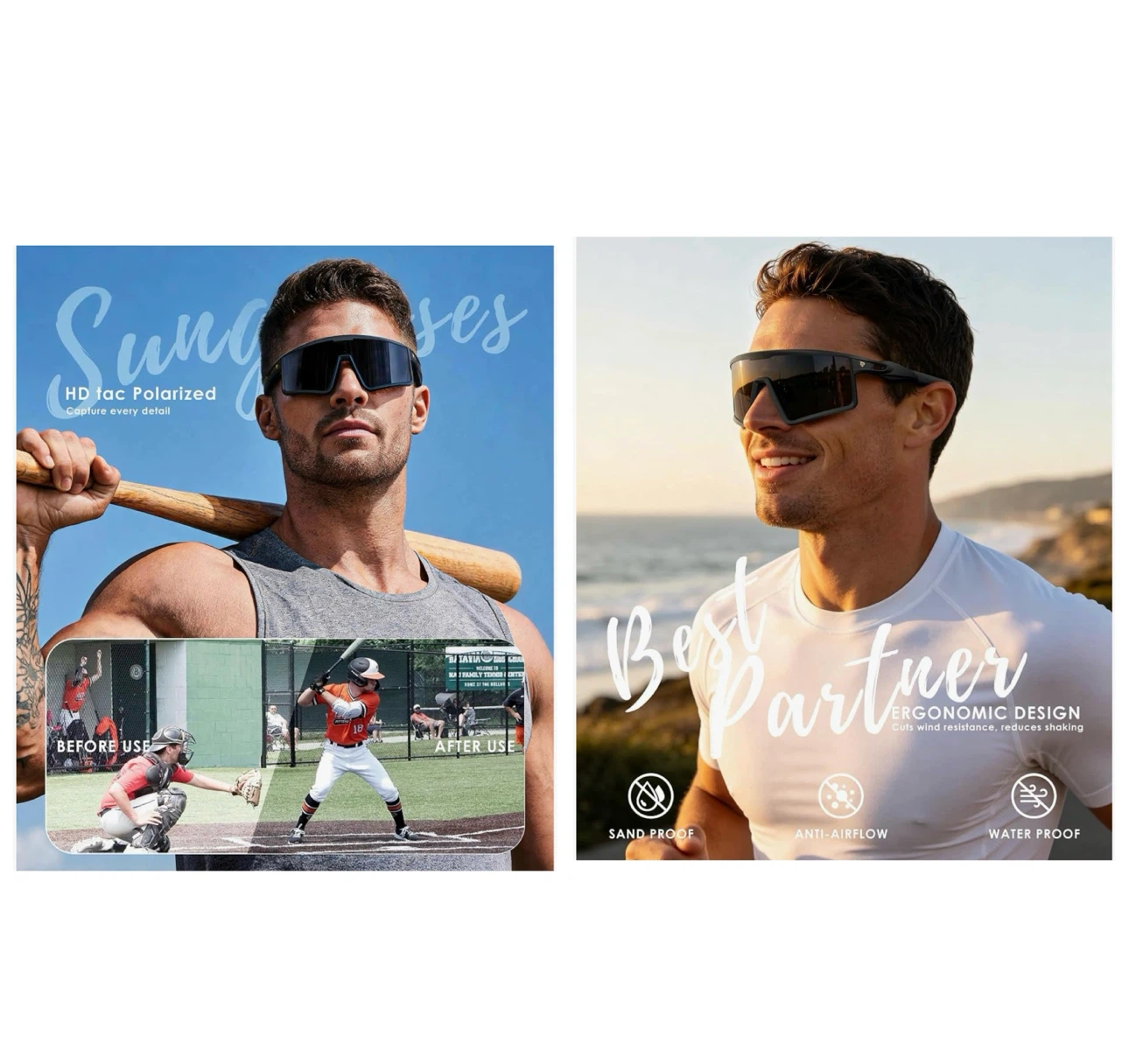 Brand new Baseball Sunglasses Mens Women - photo 3