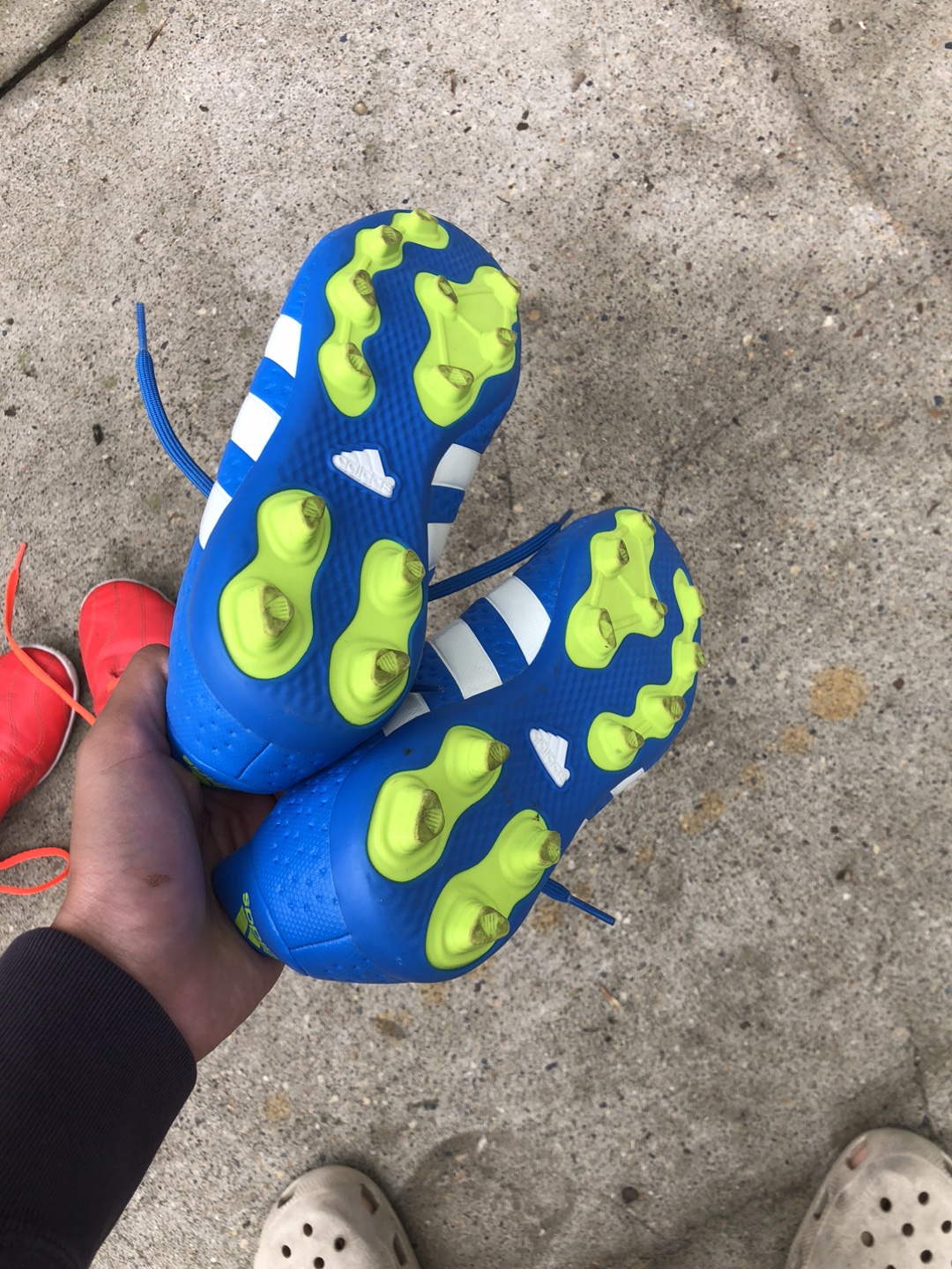 Adidas Soccer Cleats/indoor shoes - Blue & Red - photo 2