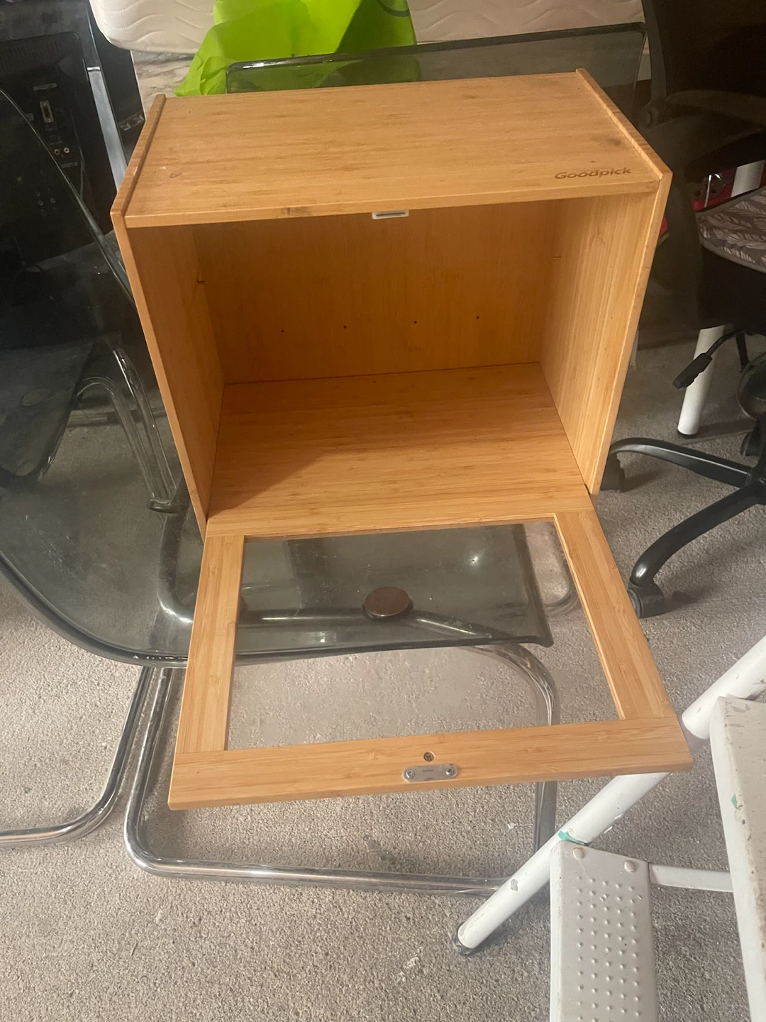 Goodpick Bamboo Bread Box with Clear Window - photo 2