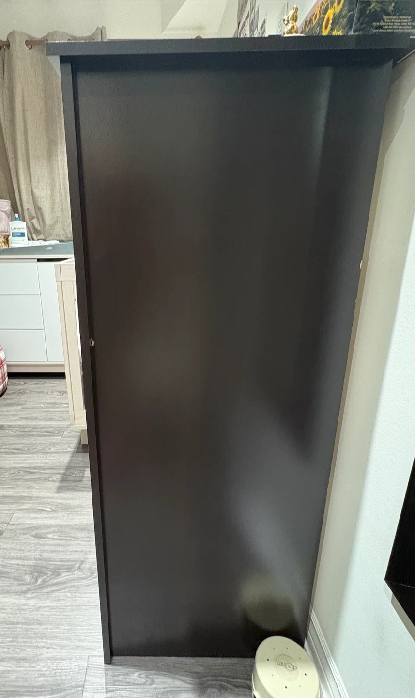 Dark Brown 5 Drawer Dresser - photo 5