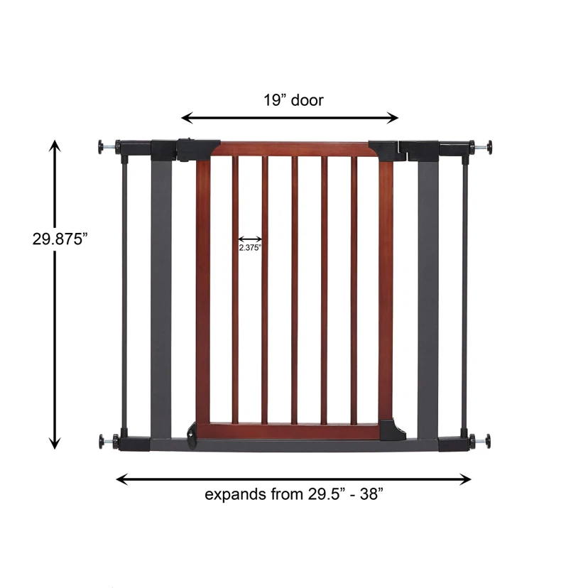 MidWest Homes for Pets Steel Pet Gate with Textured Graphite