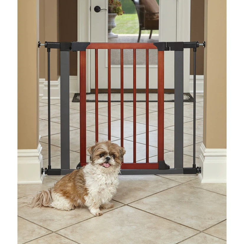 MidWest Homes for Pets Steel Pet Gate with Textured Graphite - photo 2