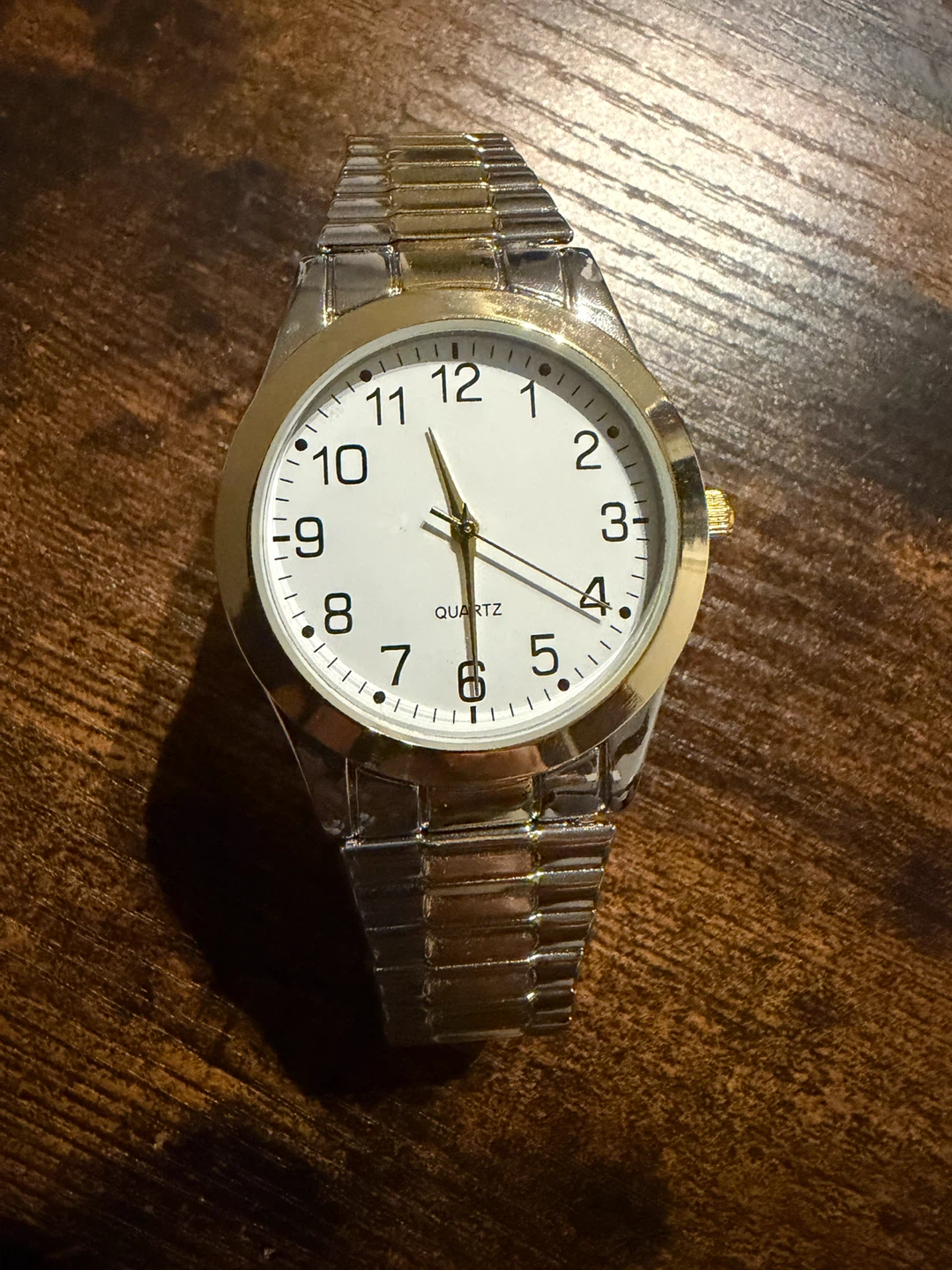 Men's Quartz Analog Watch - Gold & Silver Tone - photo 2
