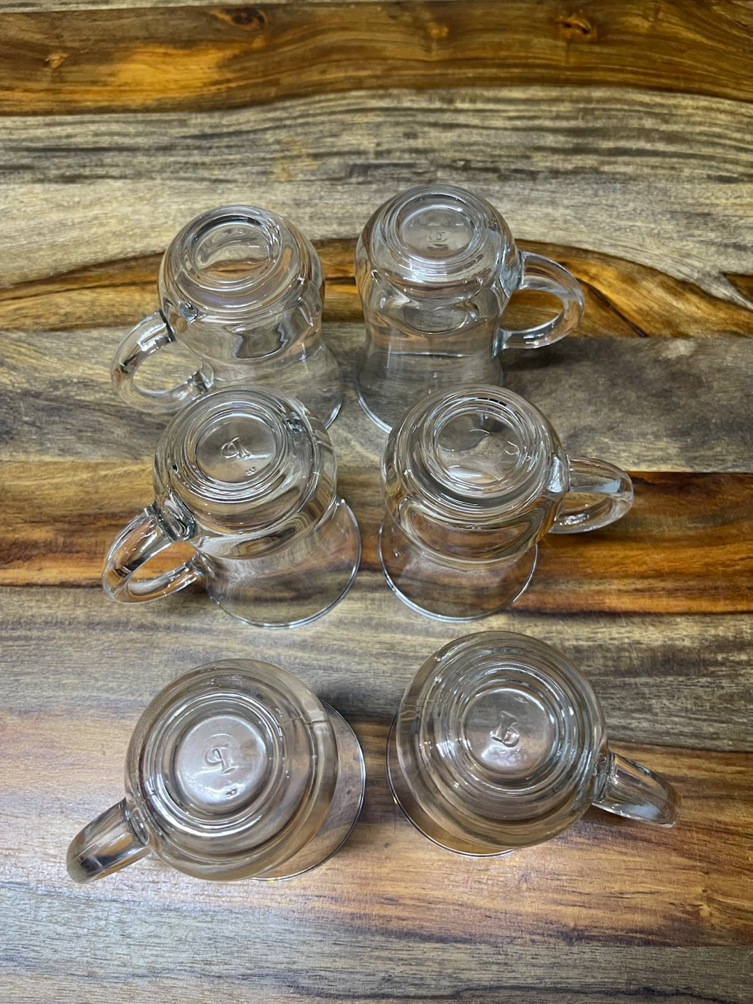Set of 6 Clear Glass Tea/espresso cups with Handles - photo 4