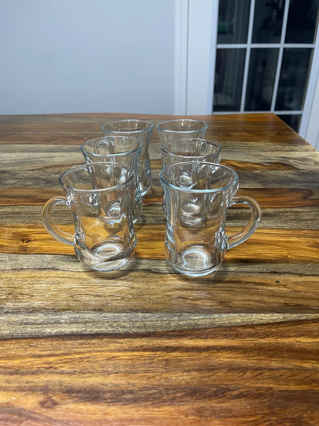 Set of 6 Clear Glass Tea/espresso cups with Handles - photo 5