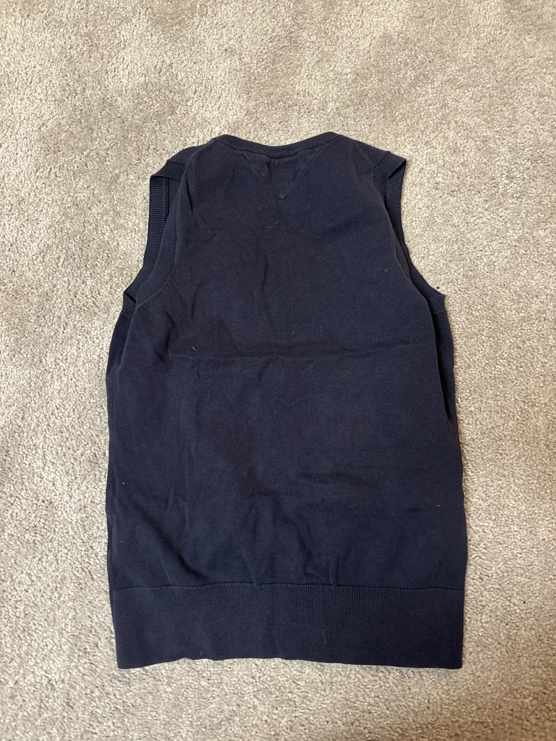 Dark blue sweater vest that’s full length - photo 2