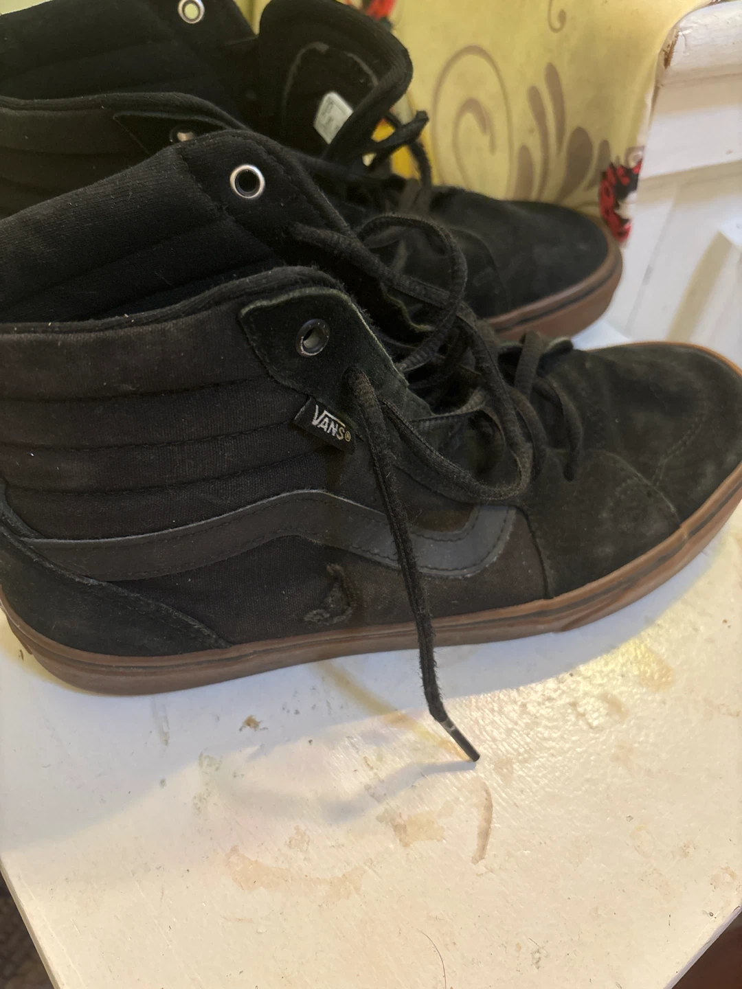Vans Sk8-Hi Men's Black Suede Skate Shoes - photo 2