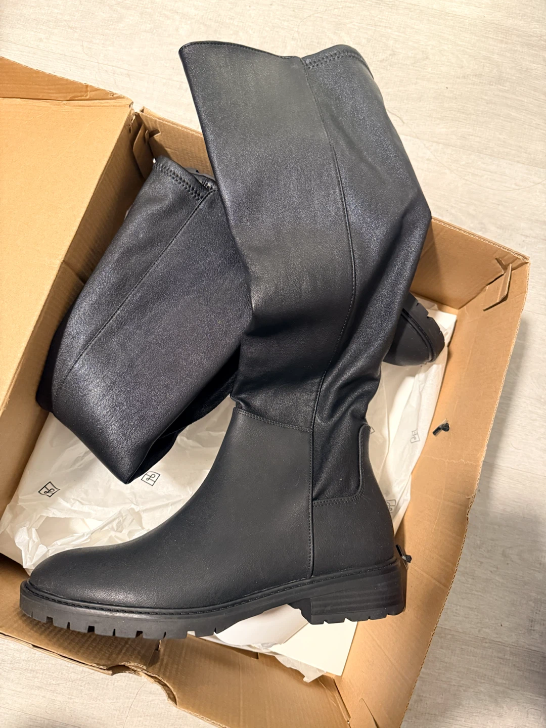 Long Boots- Call It Spring Black Boots