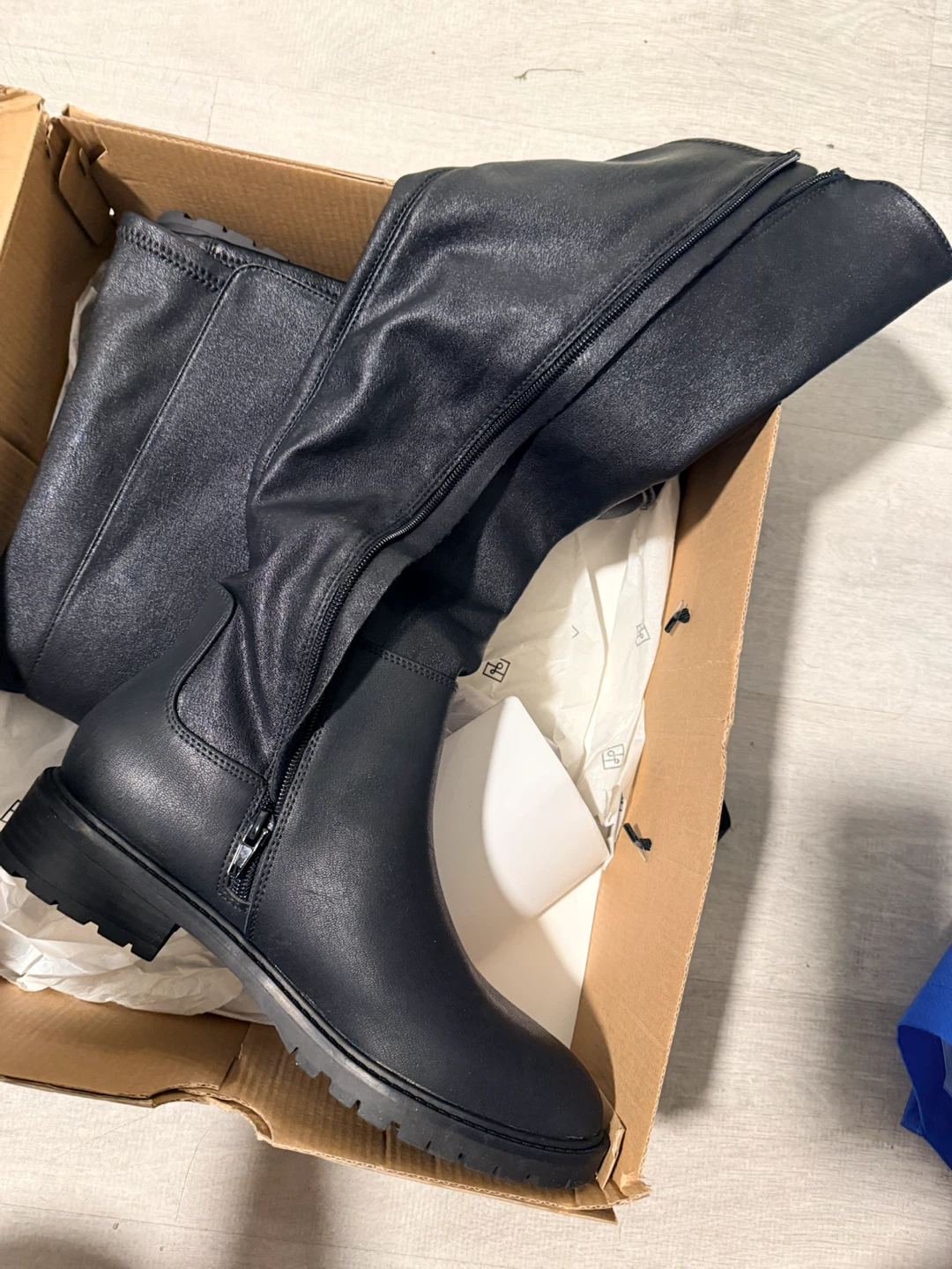 Long Boots- Call It Spring Black Boots - photo 2