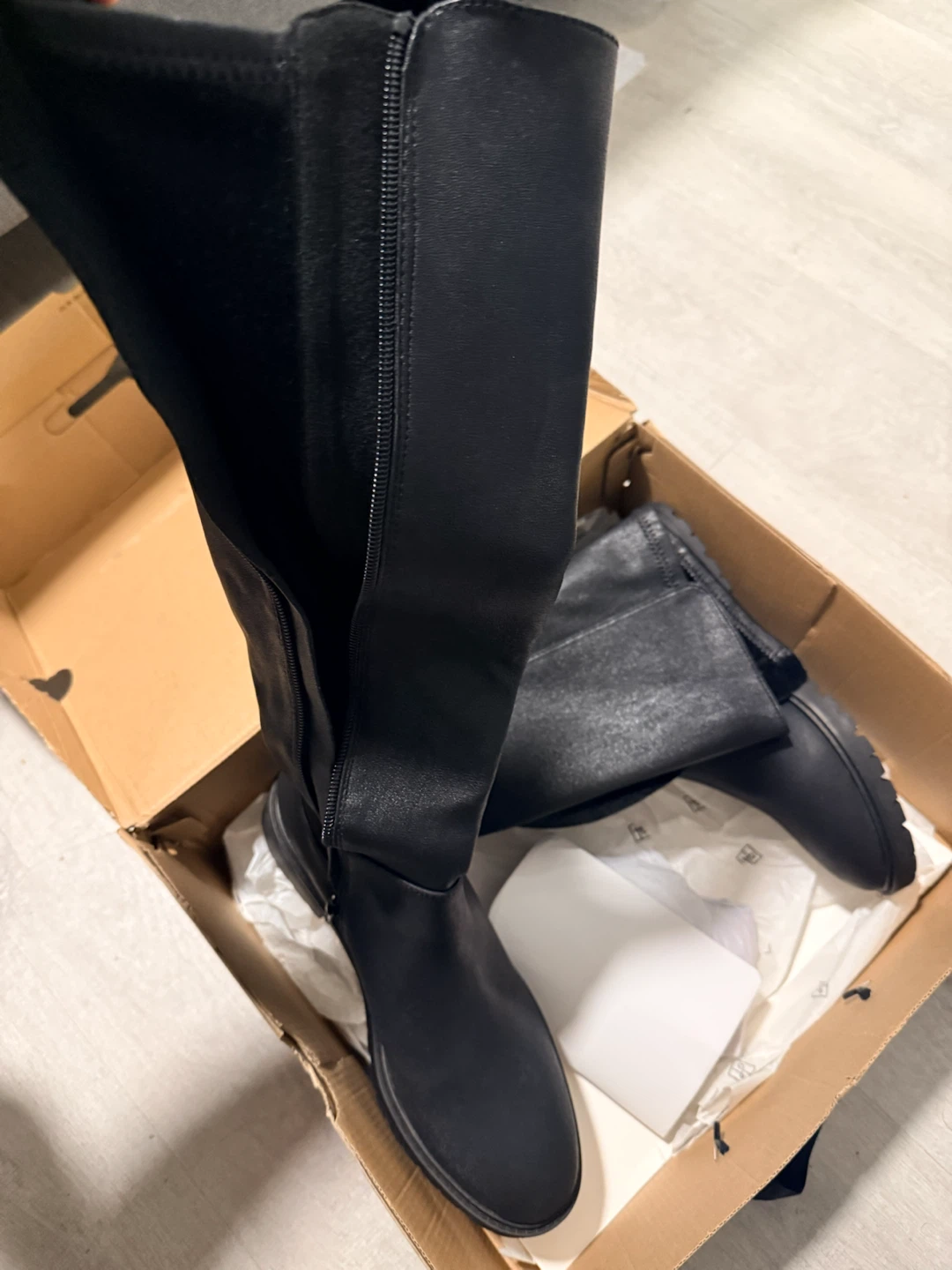 Long Boots- Call It Spring Black Boots - photo 3