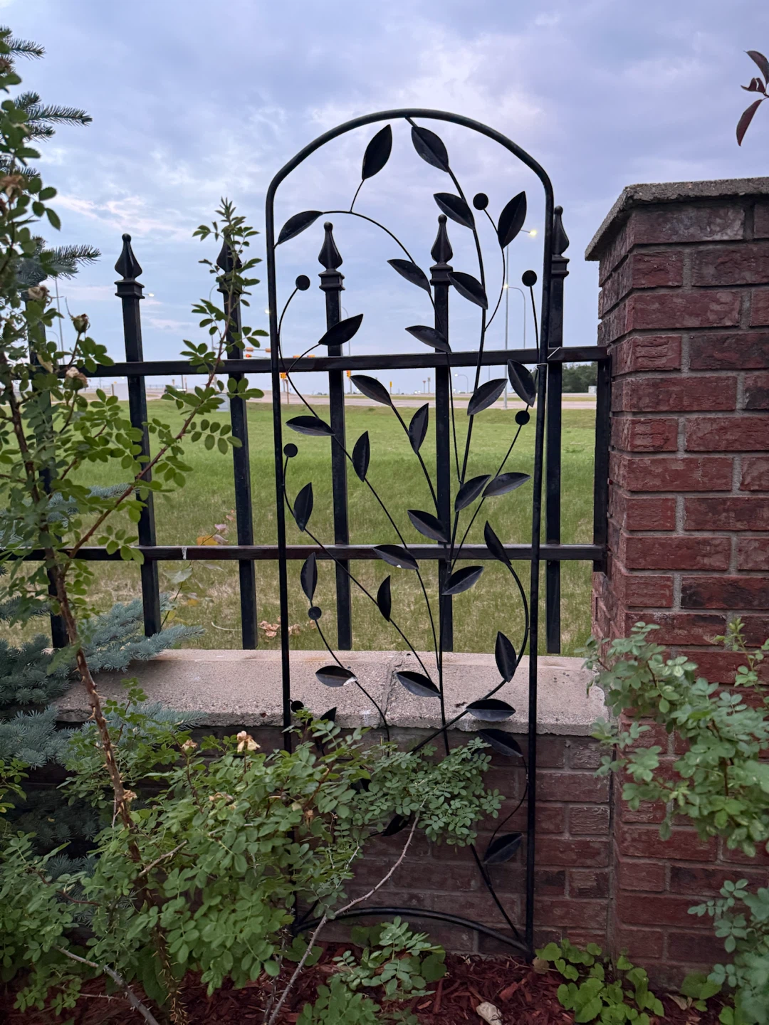 Black Metal Garden Trellis - photo 2