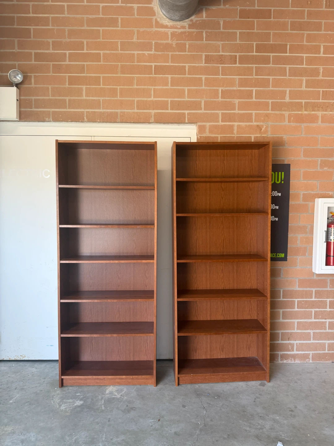 Set of 2 Tall Bookshelves
