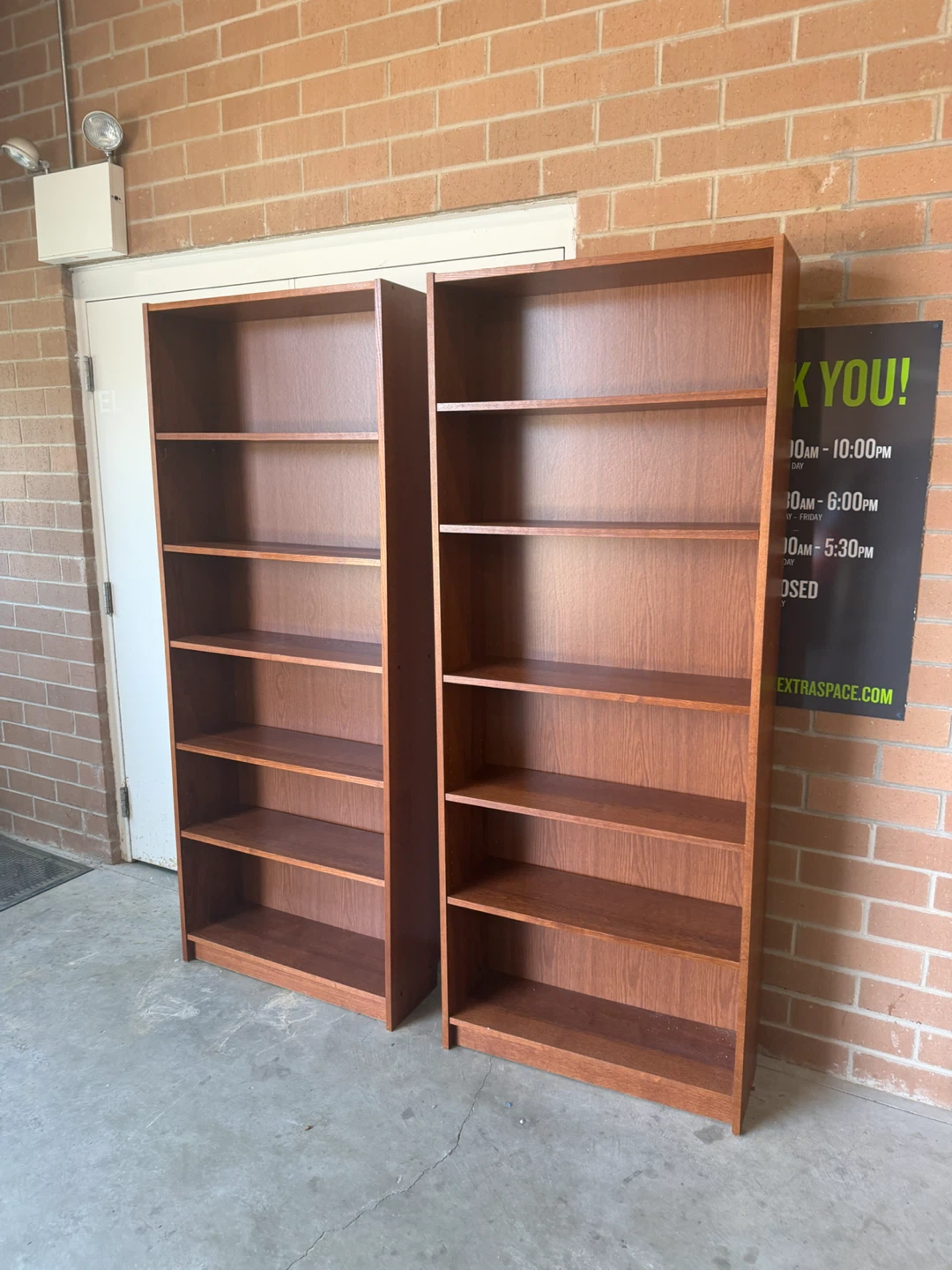 Set of 2 Tall Bookshelves - photo 4