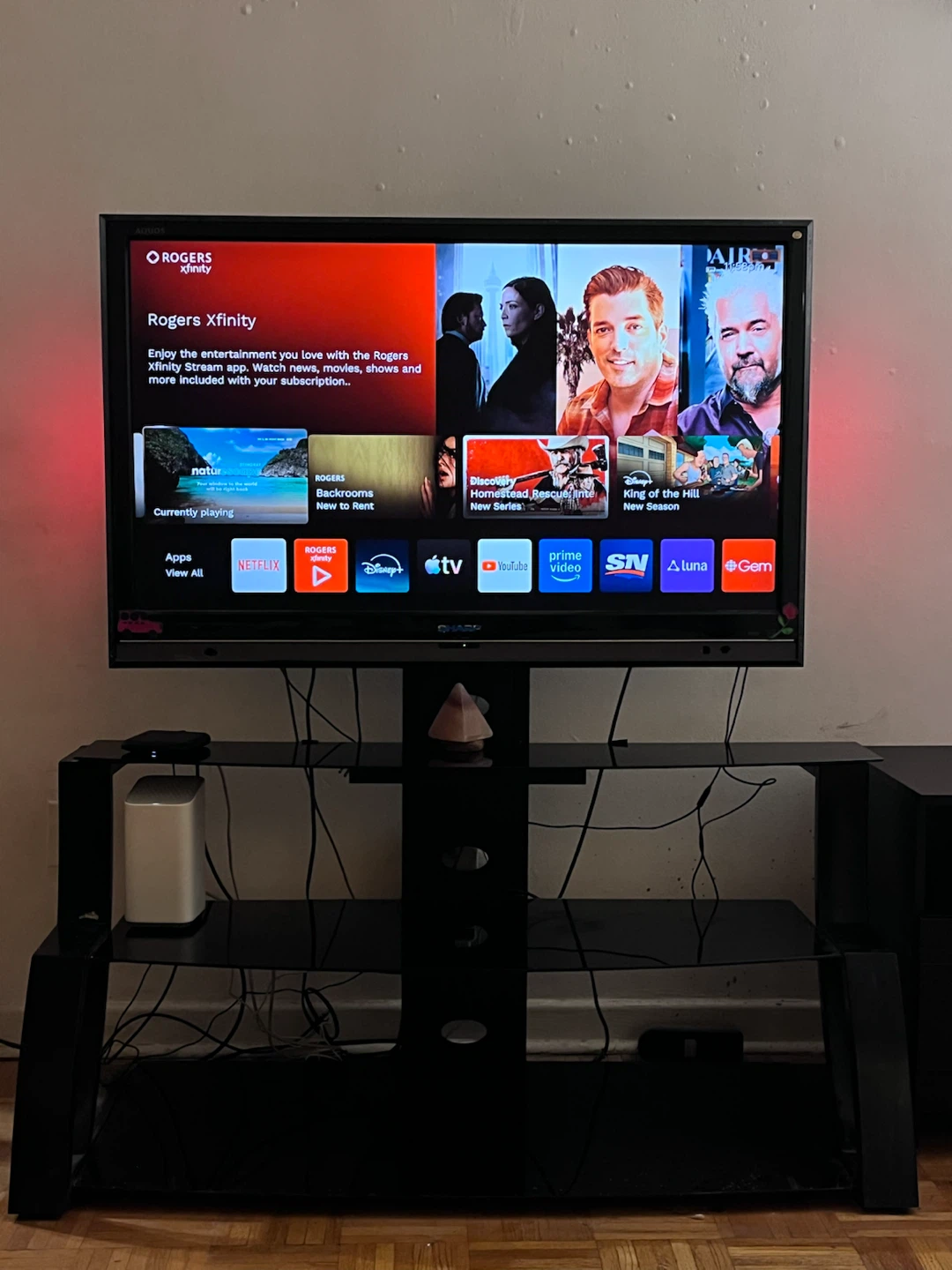 Sharp 42" LED Television and TV stand - photo 3