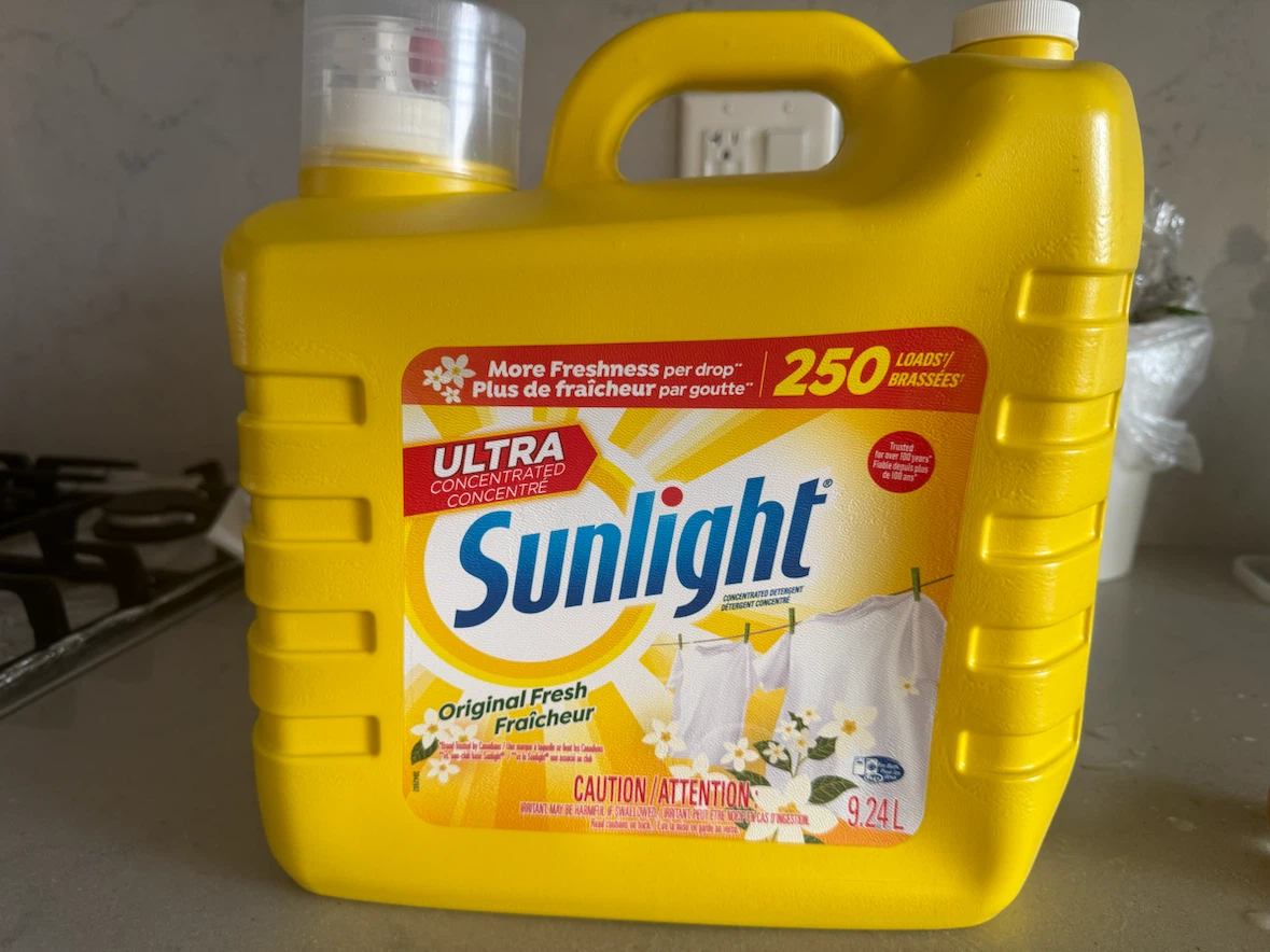 Moving sale- sunlight detergent 9.24L