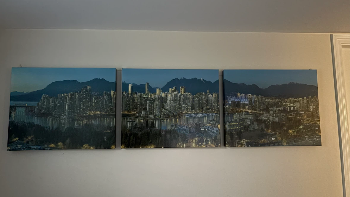 Vancouver Skyline Triptych Wall Art - photo 2