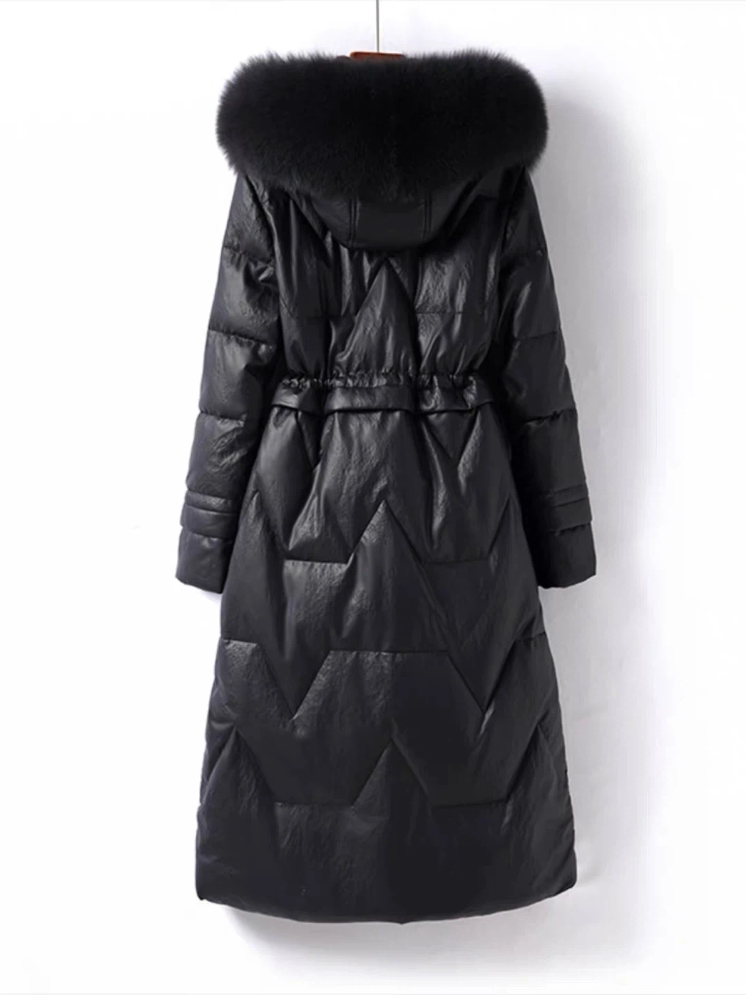 Leather & Down Coat - photo 2