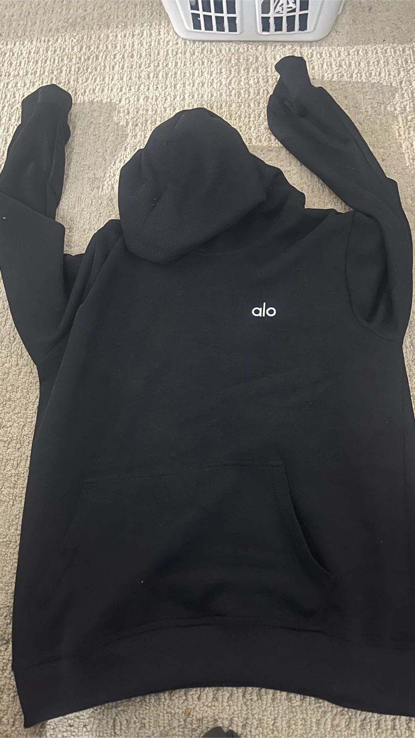 Alo Yoga Black Hoodie and Sweatpants Set