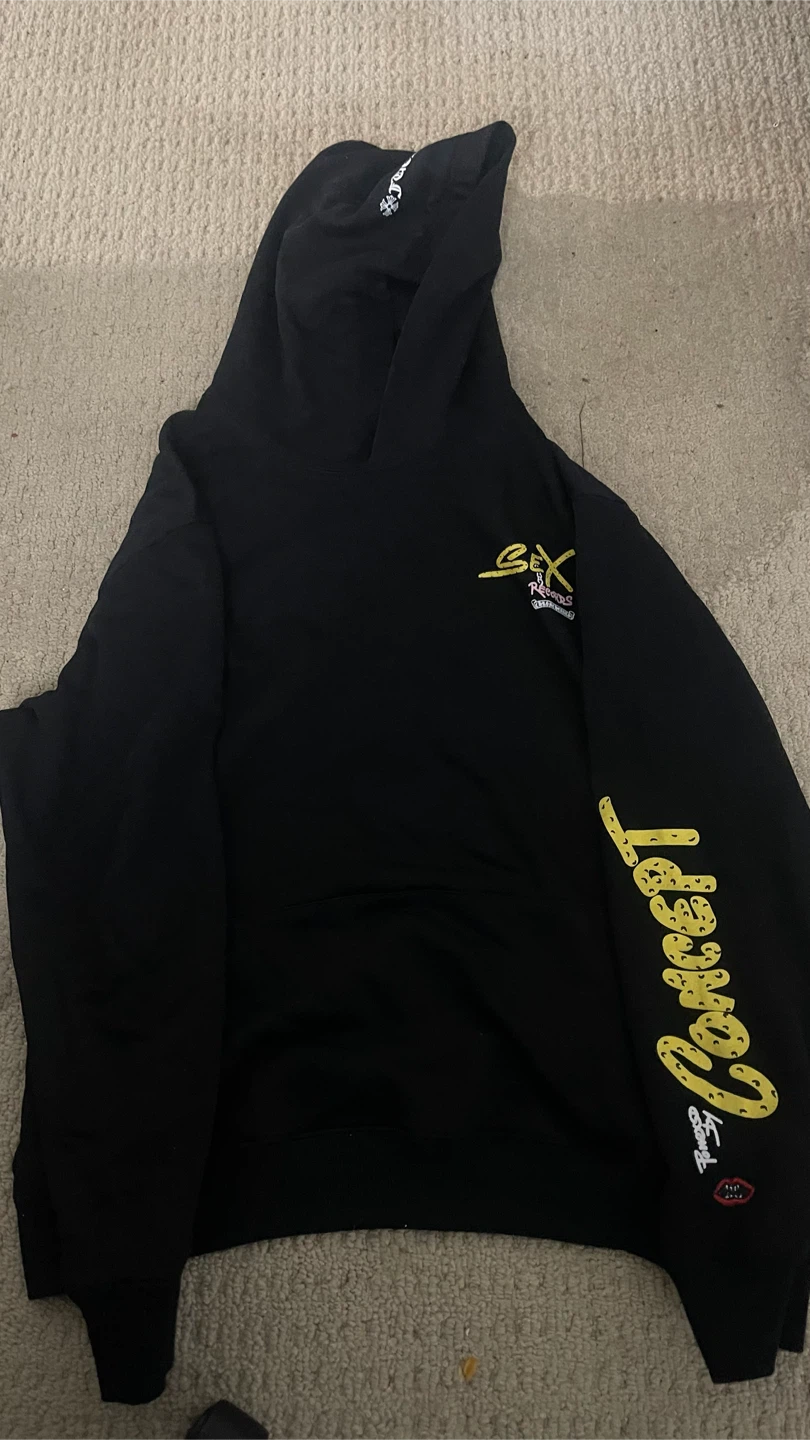 Chrome Hearts Black Hoodie Sex Records