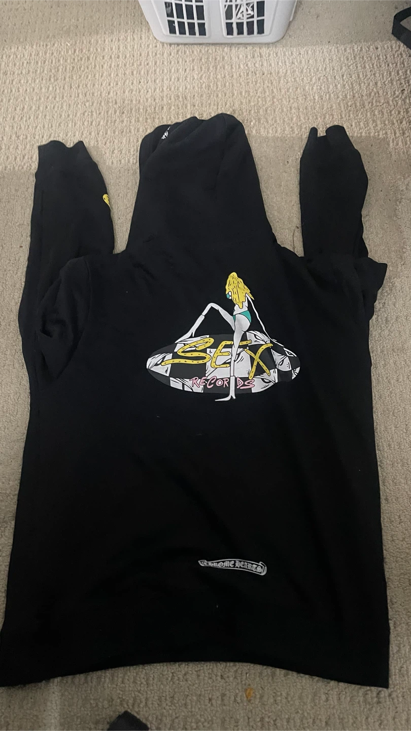 Chrome Hearts Black Hoodie Sex Records - photo 2