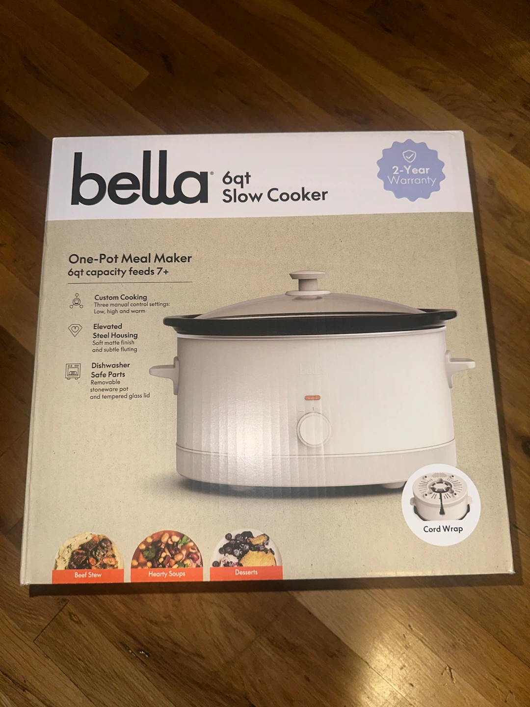 NEW Bella 6qt Slow Cooker - One-Pot Meal Maker - photo 2