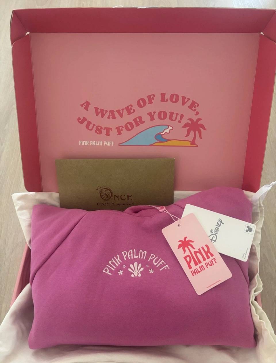 Pink Palm Puff x Disney Hoodie