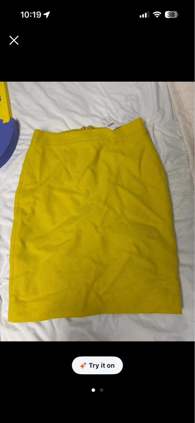 J. Crew Factory Pencil Skirt - Yellow - Size 0 - photo 2