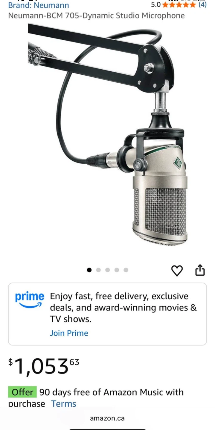 Neumann BCM 705 Dynamic Studio Microphone - photo 2