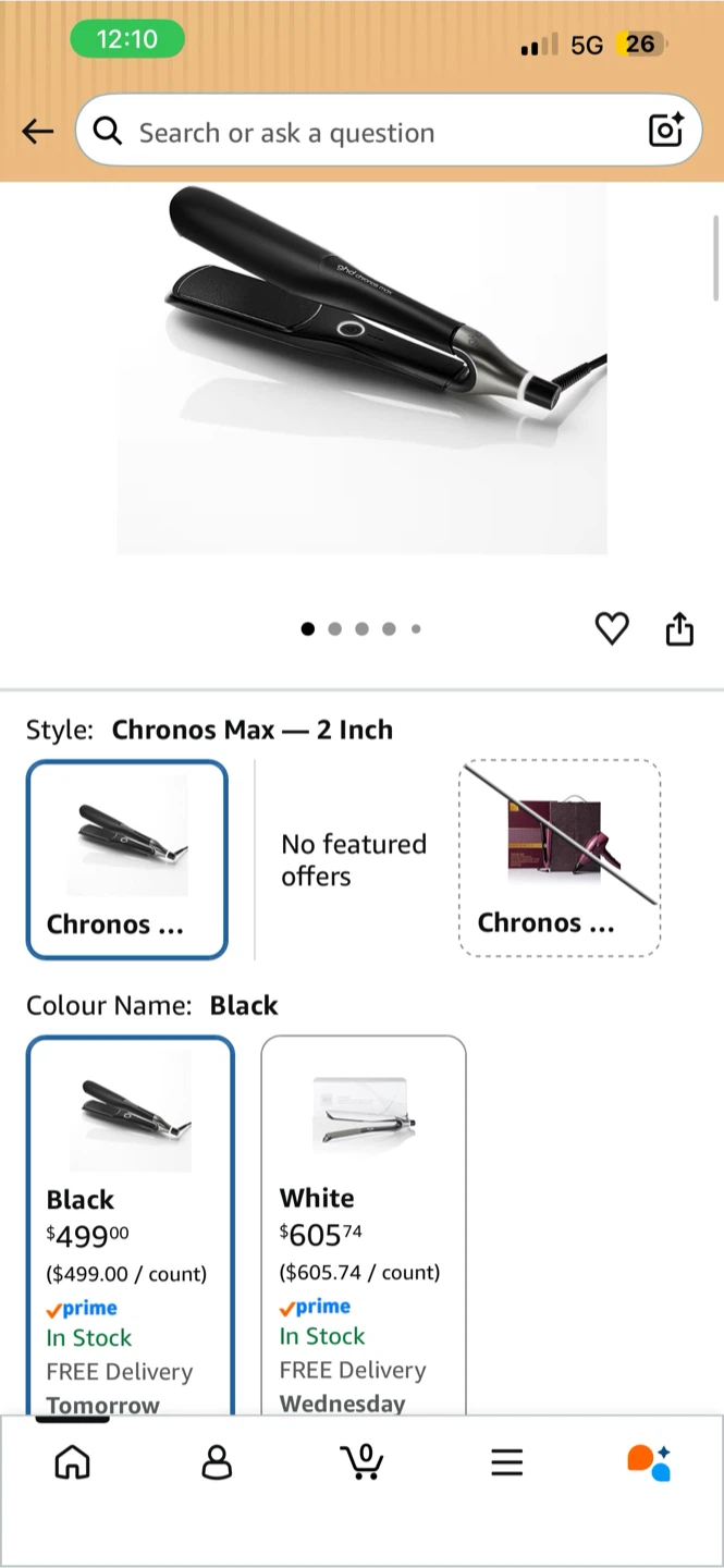 GHD Chronos Max Wide Plate Professional Hair Straightener - photo 4