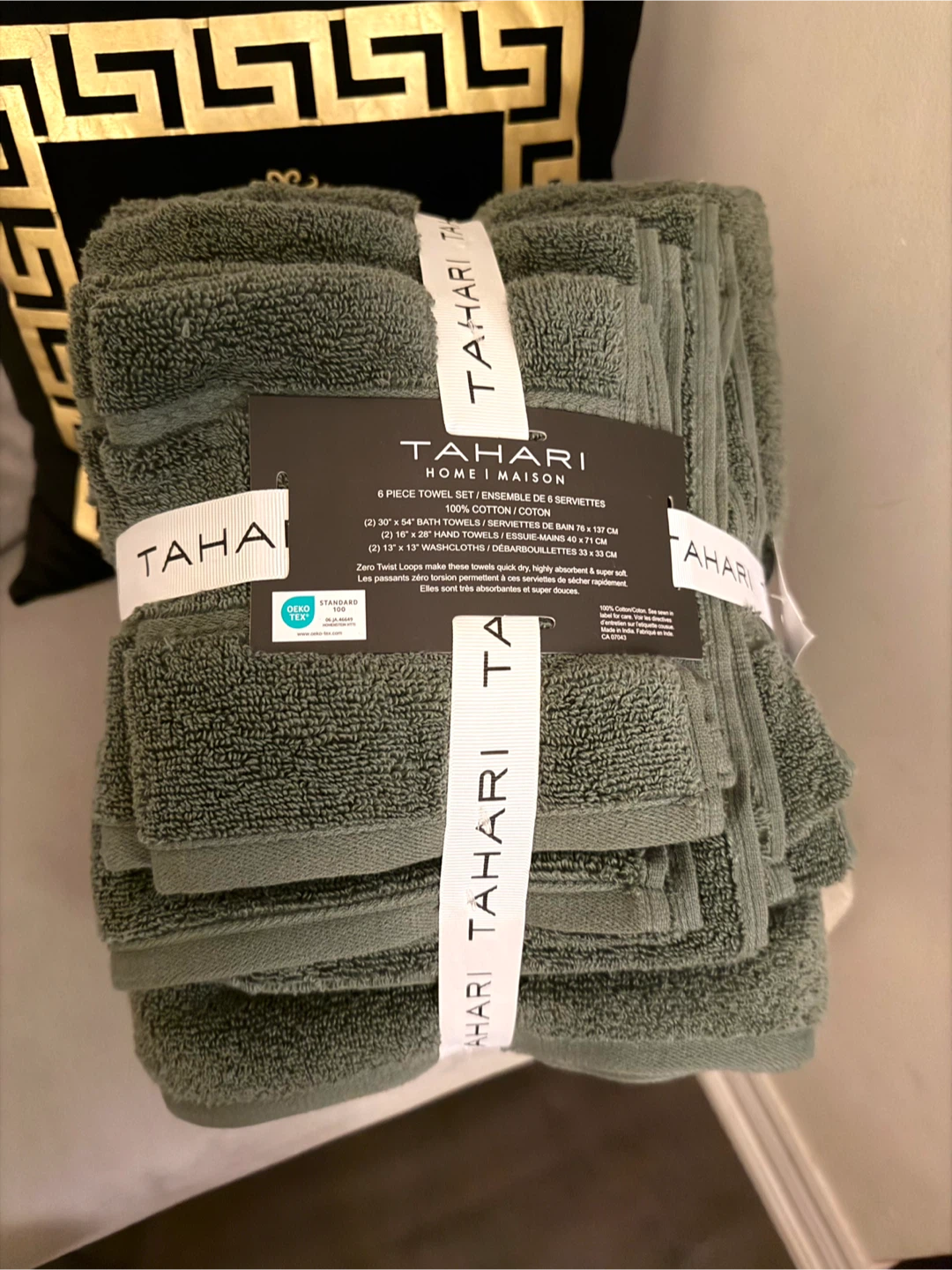 Tahari Home 5 Piece Cotton Towel Set