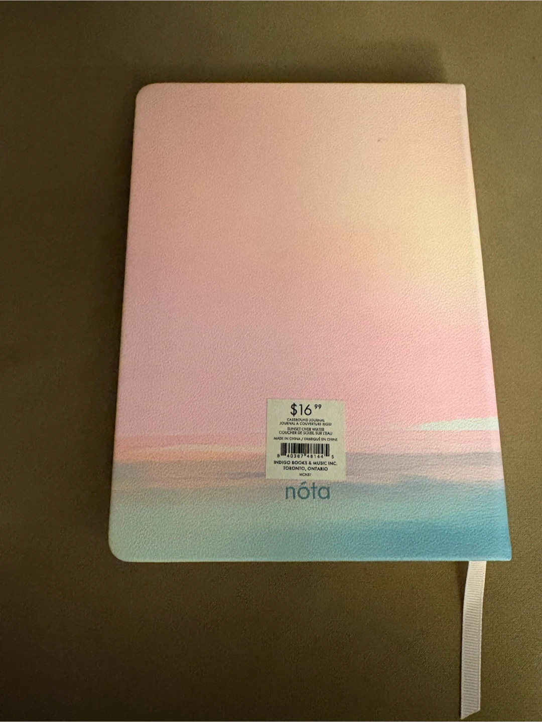 Nota Sunset Over Water Medium Casebound Journal - photo 4